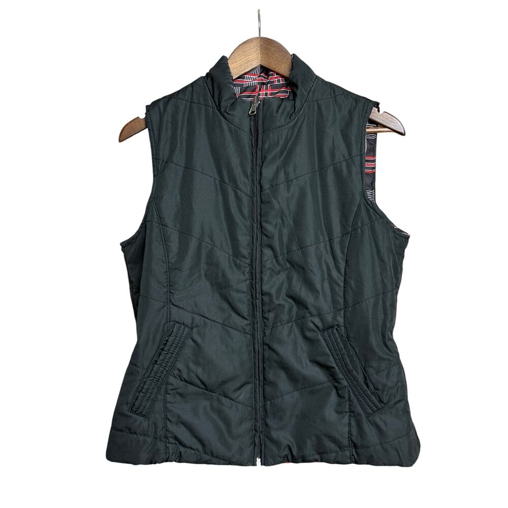 Women’s Black Studio Works Reversible Puff Vest - PM / Petite Medium